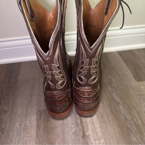 Cody James Exotic Caiman Gator Western Round Toe Cowboy Boots main image 9